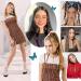 Traziewell Long Plait Hair Extension Brown Hair Extensions Clip in Hair Extension Two Piece Long Straight Synthetic Hairpieces 0136 FH000136 One Size - Buy Online on GoSupps.com