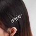 YienDoo Stars Hair Clips Barrette Vintage Silver Cluster Star Hair Pin Hair Barrettes Metal Hoop Star Head Clip Bobby Pin Bridal Hair Accessories for Women Girls