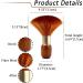 Vtrem Barber Brush Neck Duster Brown Powder Duster Brush Neck Duster Brush for Hair Cutting Brush Black Quality Wooden Handle Hair Brush Upgraded Quality - Buy Online on GoSupps.com