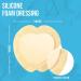 JJ CARE Silicone Foam Dressing [Pack of 5] - 7x7 Sacrum Size with Border - Absorbent Bandages with Showerproof Adhesive - Buy Online on GoSupps.com