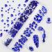 YOKE FELLOW Nail Art Rhinestones - Multi-Shaped Glass Crystals for DIY Makeup and Crafts (Blue/Green/Red) - Buy Online on GoSupps.com