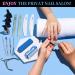Fandamei Gel Nail Files & Nail Care Set - 100/180 Grit Buffers Tongs & Shaver for Manicure & Pedicure - Z-Blue | Premium International Shipping - Buy Online on GoSupps.com
