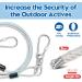 10FT Hoowoo Chew Proof Dog Tie Out Cable - Swivel Lockable Hook - Outdoor Dog Runner for Yard, Camping & Beach - Buy Online on GoSupps.com