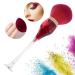 Nail Art Powder Cleaner & Dust Brush | Fluffy Large Blush Brush for Contour & Foundation - Rose Red - Buy Online on GoSupps.com