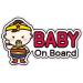 Baby on Board Sign for car (17. Wonder Woman Baby)