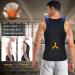 Men's Back Waist Posture Corrector - Comfortable Back Support Brace Under Clothes | XXL Black - Improve Posture & Enhance Comfort - Buy Online on GoSupps.com