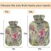 Naanle Vintage Flower Hot Water Bottle - 1L Transparent Heat Therapy for Back Pain Relief & Warmth | Hand & Foot Warmer - Buy Online on GoSupps.com
