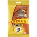 BIC 3 Sensitive Men's Razors - Maxi Pack of 12 Modern