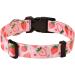 Mihqy Adjustable Dog Collar - Soft & Comfortable Bohemian Floral Design for Small Medium & Large Dogs (Strawberry L) - Buy Online on GoSupps.com