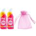 The Pink Stuff The Miracle Toilet Cleaner Gel 2Pk x 750ml + Our Gift for You: Organza Bag Size: 9 x 7 x 0.1cm