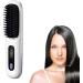 Cordless Hair Straightener Brush | USB Charging Hot Comb with LCD Display | 3 Heat Levels Fast Heat-Up | Portable Ion Styling Tool for Women - White - Buy Online on GoSupps.com
