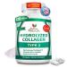 Activa Naturals Collagen Type 2 Hydrolyzed Supplement with Chondroitin and Hyaluronic, for Healthy Hair, Skin, and Nails, No Fillers, Additives, and No Artificial Colors - 120 Vegetarian Capsules