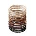 Jseng 10 Pcs Hair Ties With Golden Bead For Women Girls No Damage No Crease Ponytail Holders High Elastic Hair Ties Bracelets Hair Bands for Thick Hair(5 colors) little bead