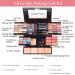 Missicee Complete Makeup Case Kit - Filled Makeup Set for Beginners & Professionals | Eyeshadow Lip Gloss Rouge Eyeliner & Mascara - Buy Online on GoSupps.com