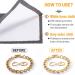 6 Pack Microfiber Jewelry Cleaning Cloth Set - Double Sided Silver Cleaner for Gold, Platinum, Diamond - Includes 12 Storage Bags - Buy Online on GoSupps.com