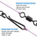 Fishing Swivels Snaps Kit - 60/200pcs Quick Clips Barrel Snap Swivel Rolling Swivel for Freshwater Saltwater Trolling Fishing - Fishhooks Connector 8#-60pcs - Buy Online on GoSupps.com