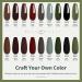 Lavender Violets 13 Pcs Gel Nail Polish Set 9 Misty Forest Autumn Winter Colours Nail Art UV LED Soak Off Christmas Green Manicure With Base Coat Matte n No Wipe Top Coat Nail File C680 Misty Forest-680 - Buy Online on GoSupps.com