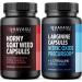 HAVASU NUTRITION Horny Goat Weed Capsules for Men & Women (30 Servings) & Saw Palmetto 500mg L-Arginine 500mg Complex (30 Servings)