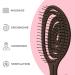 Ninabella Bio Hairbrush - Detangler for Women Men & Kids | Perfect for Curls & Long Hair | Professional Spiral Spring Brush in Chocolate Brown - Buy Online on GoSupps.com