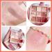 Glitter Matte Eyeshadow Palette - 9 Color Nude Peach Rose Gold Champagne Orange Cream Shimmer Makeup - Long-Lasting Korean Eye Shadow Palette (02 Peach) - Buy Online on GoSupps.com