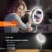 VESAUR 8.5 Large Tall Lighted Makeup Mirror | 1X/10X Magnifying Vanity Mirror | 3 Color Lights & 48 LEDs | Adjustable Brightness | Senior Pearl Nickel Swivel Cosmetic Mirror | Dual Power Supply Silver - Buy Online on GoSupps.com