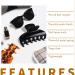 Vsiopy 3.5 Inch Strong Hold Hair Claw Clips for Women - Nonslip Big Tortoise Hair Clips (4 Packs) - Buy Online on GoSupps.com
