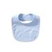 Baby's 0-6 Months 7 Pics of Soft Double Layers Cotton Absorbent Bandana 7 Bibs Set (Blue (100% cotton easy velcro))