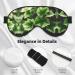 Ivy Blossoms Tree Double-Sided Sleep Eye Mask | Comfortable Blindfold with Adjustable Strap | Light Blocking Black for Travel & Sleep - Buy Online on GoSupps.com
