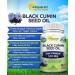 Black Cumin Seed Oil 500mg - 180 Capsules - Cold Pressed Nigella Sativa Supplement for Skin & Hair Health - Virgin & Non-GMO - Buy Online on GoSupps.com