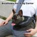 NATUYA Dog Sling Carrier - Dark Grey, 8-15 lbs - Breathable Hands-Free Travel Bag for Small Dogs - Adjustable Strap & Pocket - Ideal for Outdoor Hiking - Buy Online on GoSupps.com