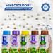 Mini Croutons 2-Pack - 15 oz Caesar Flavor - Kosher Non Dairy - Resealable Container - Perfect for Soups and Salads - Buy Online on GoSupps.com