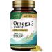 Omega 3 Fish Oil 1200mg - Triple Strength Softgels Omega-3 Supplements Natural Brain Heart Health & Immune Support - Fatty Acids with EPA & DHA - Wild Caught Fish Oil Supplement - 120 Softgels 120 Count (Pack of 1)