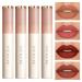 FOCALLURE 4Pcs Matte Lipstick Makeup Set Velvety Liquid Lipstick Waterproof Long Lasting Lip Gloss Kit Smooth Sillky Nude Lipstick for Girls and Women Set B