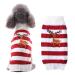 Hrttsy Christmas dog sweater winter warm dog cat sweater clothing pets coat costume puppy sweater pullover clothing for small medium -sized dogs large dog pet sweater large red -bell teat