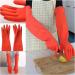 Home Long Rubber Gloves for Kitchen Dishwashing Waterproof Washing Latex Gloves Red Cleaning Washing Bowls Gloves Tools Rojo - Buy Online on GoSupps.com