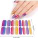Glitter Cow Pattern Semi Cured Gel Nail Polish Strips Self Adhesive Full Nail Wraps Nail Polish Stickers Semi Cured Gel Nail Polish Strips Multi-color - Buy Online on GoSupps.com