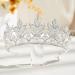 AW BRIDAL Crystal Pearl Queen Crown - Wedding Tiara for Bride - Princess Crown for Pageant, Prom & Birthday - Silver Bridal Headband - Buy Online on GoSupps.com
