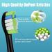 Replacement Toothbrush Heads for Philips Sonicare DiamondClean & ProtectiveClean | 16 Black Heads Compatible with C2 4100 6100 6500 5100 - International Shipping Available - Buy Online on GoSupps.com
