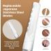 Premium Dermaplaning Tool for Face - 20 Blade Refills | Exfoliate Smooth Skin & Remove Peach Fuzz | Ideal Facial Shaver for Women - Buy Online on GoSupps.com