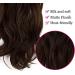 Halo Wavy Curly Hair Extensions 18 Dark Brown Mix Light Auburn - Heat Resistant Synthetic Hairpiece for Women by OMGREAT - Buy Online on GoSupps.com