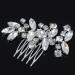 Xinzistar Wedding Hair Clips Bride Hair Clip Comb Bridal Bridesmaid Wedding Hair Accessories for Women Girls Diamante Silver Hair Clips Jewels Rhinestone Hair Clip Accessory for Bridesmaids