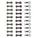 Newshot 20 Chod Heli Beads for Carp Fishing Line Protector for Helicopter Rigs Zig Rig with Clip Accessories for Rig End