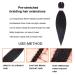 Pre-Stretched Black Braiding Hair Extensions 12 Inch - 8 Packs | Synthetic Crochet Braids for Natural Look | Professional Soft Yaki Straight Texture | Hot Water Setting | (#1B) Pack of 8 - Buy Online on GoSupps.com