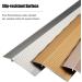 Floor Transition Strip 10cm Wide Aluminum Transitions Ramp Thresholds Reducer Bar for Wood/Laminate/Vinyl/Tile Floors (Color : Silver Size : Long 120cm/47.2in) Silver Long 120cm/47.2in - Buy Online on GoSupps.com