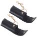 Lipstick Keychain Holder Lip Balm Keychain Lipstick Holder for Purse Storage Bag Lip Pouch Bags for Women 2pcs Black 2pcs Black