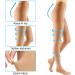 Women's 20-30 mmHg Compression Pantyhose 2 Pairs - Support Stockings for Varicose Veins - Large Size, Closed Toe - Buy Online on GoSupps.com