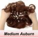JJstar Messy Hair Bun Curly Wavy Hair Scrunchie - Medium Auburn Chignon for Women & Girls - Buy Online on GoSupps.com