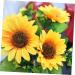 Zerodeko 2pcs 4 Artificial Sunflower Bouquet Simulation Flower Premium Material Yellow Sunflowers Decor Silk Sunflowers Artificial Flower Bouquet Fake Sunflower Props - Buy Online on GoSupps.com