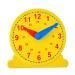 Betzold - Learning clock diameter 13 cm - Mathematics work material times demonstration clock yellow