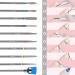 Professional Diamond Cuticle Nail Drill Bits Set - 10pcs for Manicure & Pedicure | Acrylic & Gel Nails | Home, Salon, School Use - Buy Online on GoSupps.com